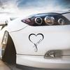 Светоотражающие наклейки в форме сердца Jesue багажника автомобиля, бампера, окна, декоративные наклейки