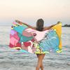 1pc KPop Demon Hunters SAJA BOYS2 Beach Towel, Beach and Seaside Swimming Pool Equipment, Fashion Pattern, Rectangular, Travel Essentials