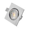 Lot de 10 Spots LED encastrables 3en1 carré alu 7W IP20