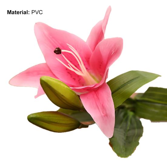 1 шт. 3 головки сладкий искусственный цветок поддельные лилии цветочный домашний декор для свадебной вечеринки