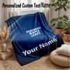 Toronto Maple Leafs Custom Flannel Throw Blanket Print Your Name Text Soft Warm Blanket Holiday Present