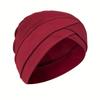 Женский блестящий узловой тюрбан Индийская шапка Мусульманский хиджаб Шапка-бини Шапочка для защиты волос Платок на голову Шапочка для химиотерапии Головной убор Банданы Turbante Mujer