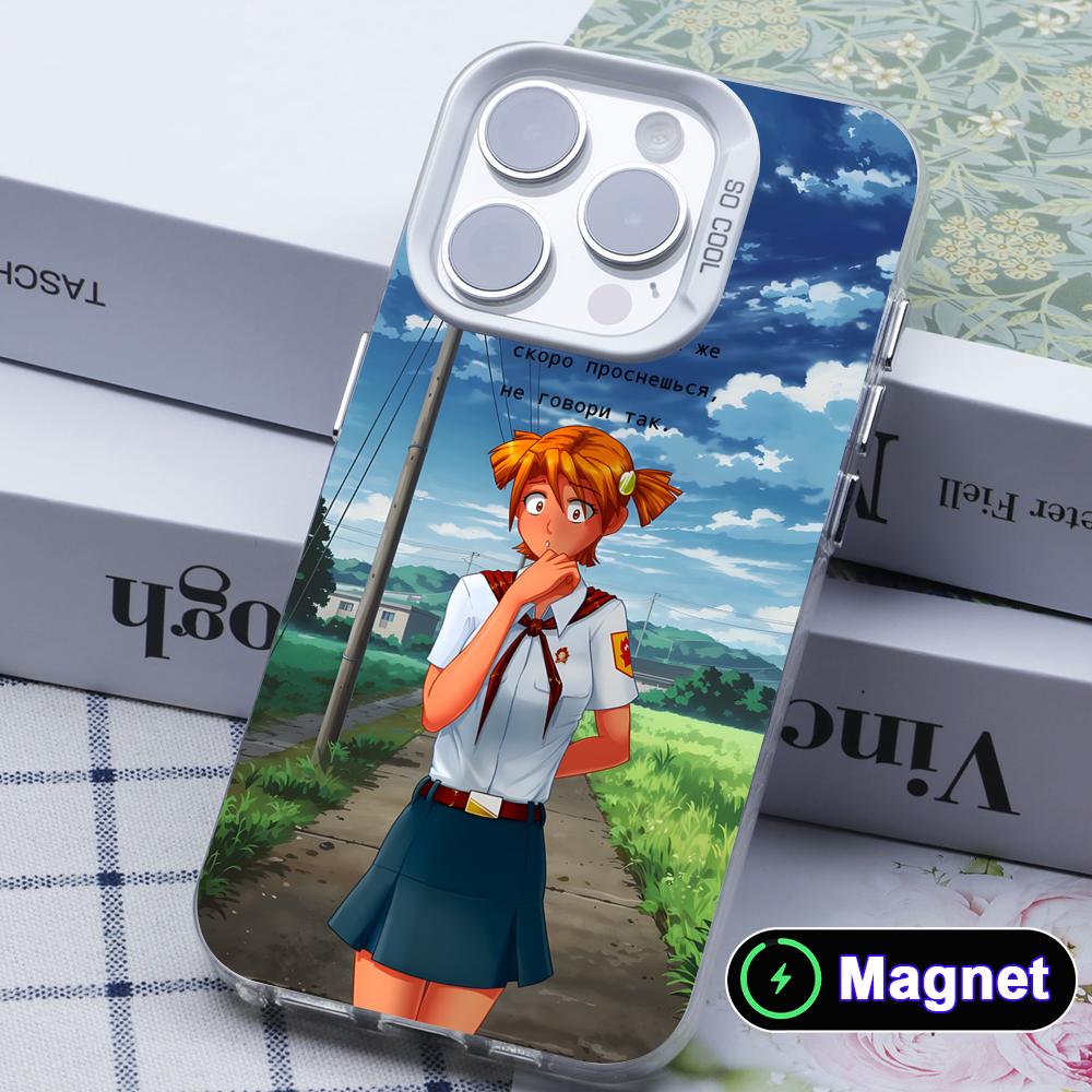 Everlasting Summer Alisa White Translucent MagSafe Mobile Phone Case for iPhone 17 16 15 14 13 12 11 X XR XS Air Pro Max Plus