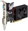 Видеокарта Kuroto Shikou NVIDIA GeForce GT710, 2 ГБ, Низкопрофильная, Однослотовая, С вентилятором воздушного охлаждения, Модель GF-GT710-E2GBLPP