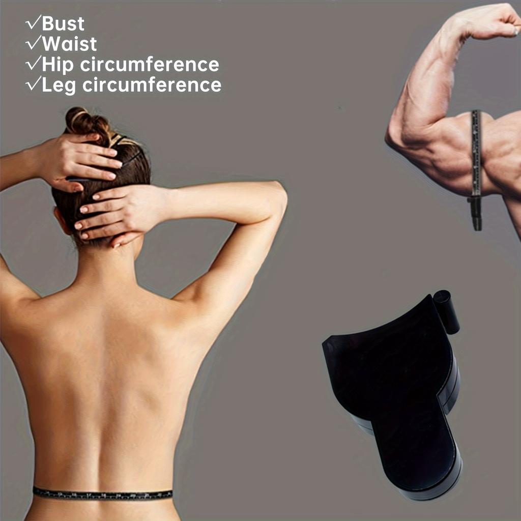 Набор для измерения жира в организме, ручной штангенциркуль, измерительная лента, пластиковый фитнес-инструмент для мужчин и женщин, портативный, без необходимости в батарее