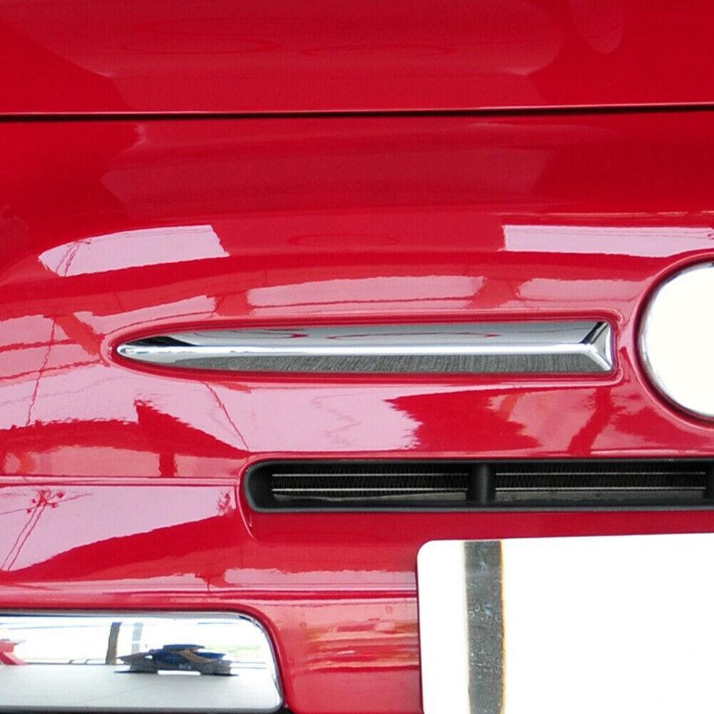 Chrome Fits Fiat 500 2007-2015 Left Side Front Bumper Upper Grill Moulding Trim