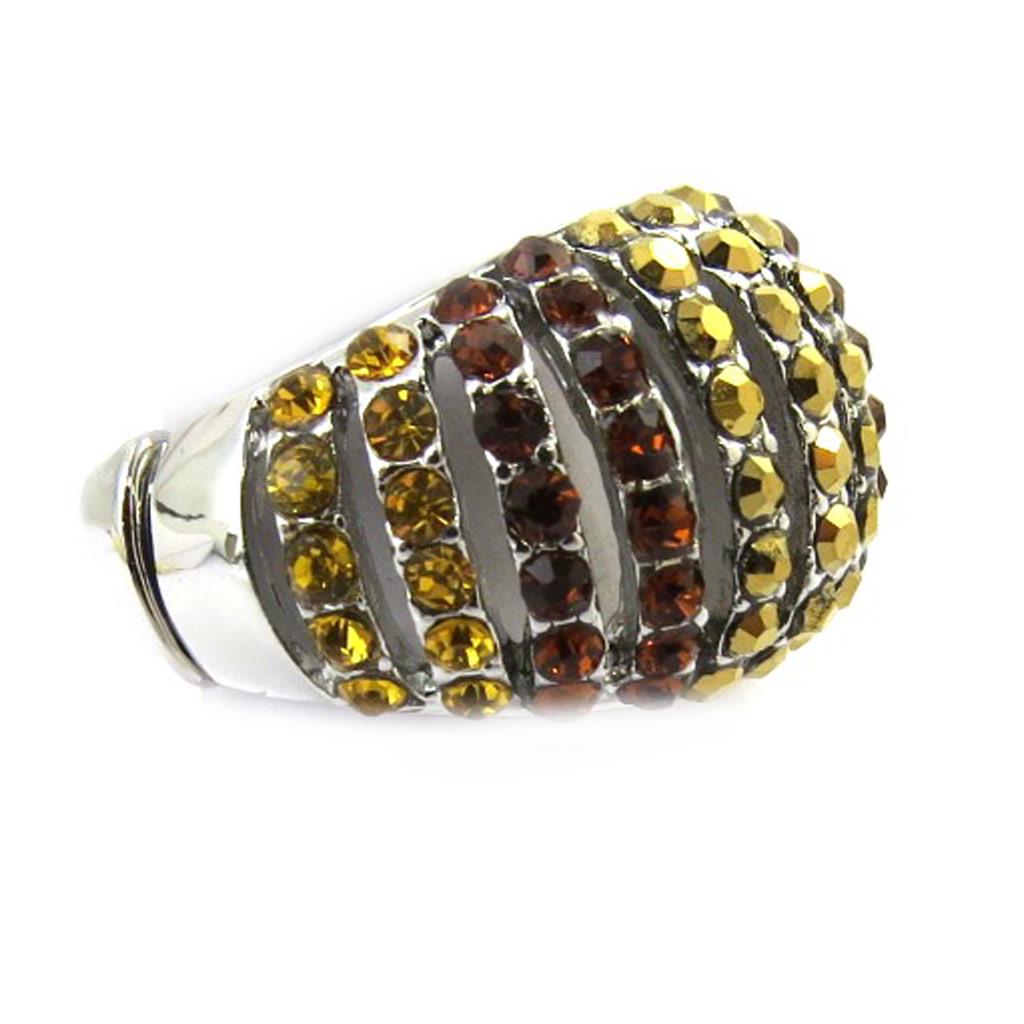 Les Trésors De Lily [M1858] - Золотисто-коричневое дизайнерское кольцо «Сисси».