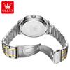 OLEVS Brand Watch Dual Calendar Diamond-Encrusted Men's Quartz Watch Waterproof Watch 9906