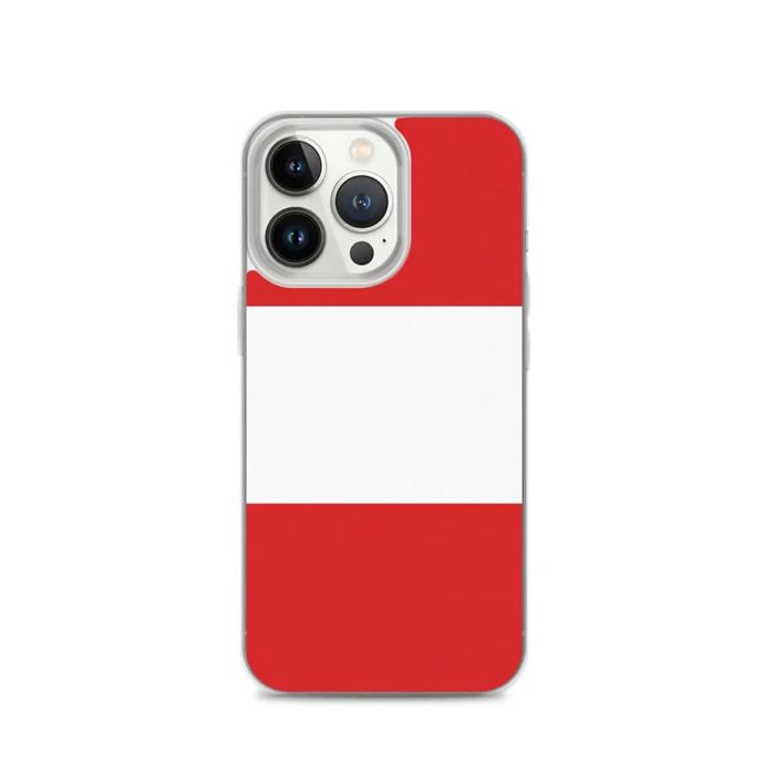 Coque iPhone - iPhone 13 Pro - Drapeau Pérou - Souple - Protection Chocs - Multicolore