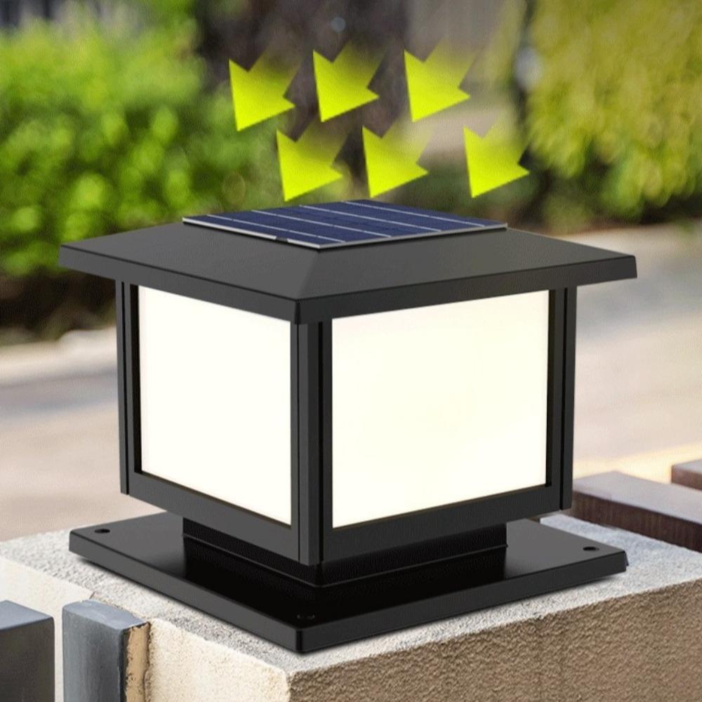 Waterproof LED Solar Pillar Light Garden Sunlight Outdoor Exterior Lights for Outdoor Fence