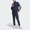 Adidas Оригинальный полосатый спортивный костюм с молнией на воротнике, длинными рукавами и эластичными манжетами, повседневный спортивный костюм, мужской костюм IJ6064