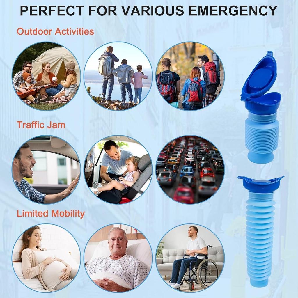 Портативный дорожный писсуар - Складной многоразовый, Идеален для кемпинга и длительных поездок