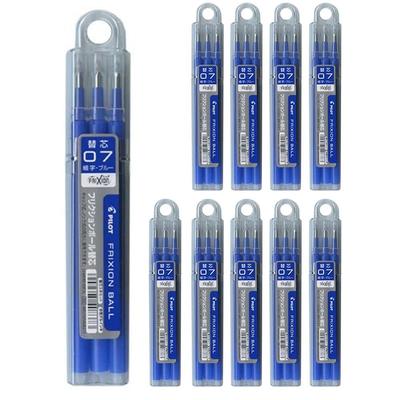 Pilot Сменные стержни FriXion Ball, 0,7 мм, 3 шт., LFBKRF30F3L, 3 упаковки по 10 шт.