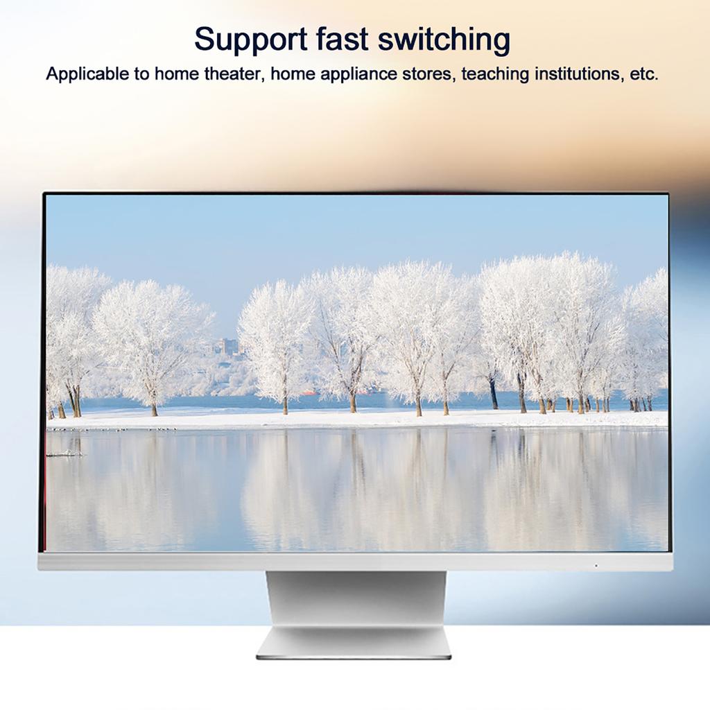 4K High Definition Multimedia Int face 3 Input 1 Output Splitt Adapt HD IR Remote Control ABS with LED Indicator