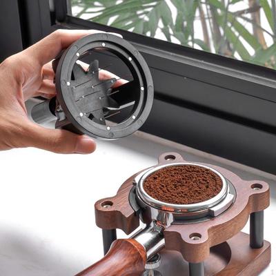 Дистрибьютор кофе, мешалка для эспрессо, ручное перемешивание, регулируемая часть, вращающаяся с двойной головкой-щеткой