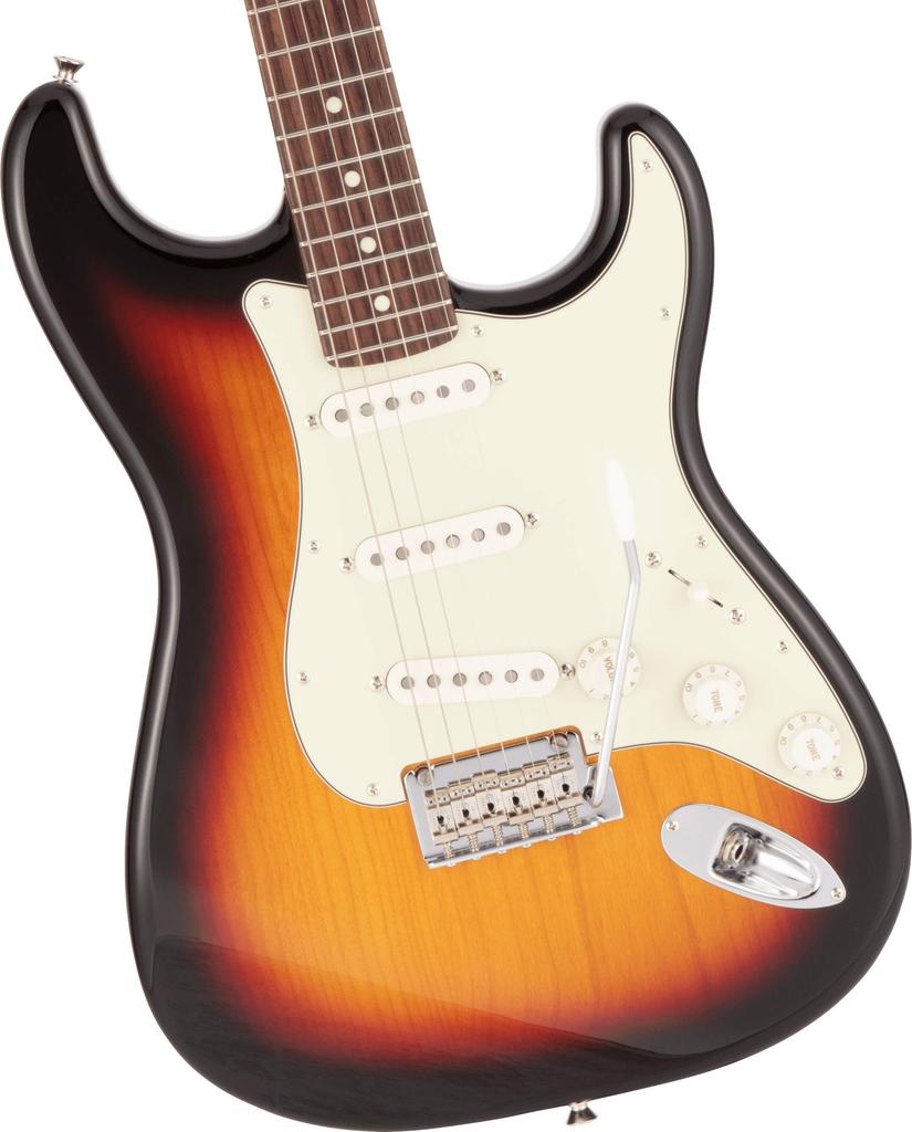 Fender Hybrid II Electric Made In Rosewood Sunburst Stratocaster® Guitar, Japan, Fingerboard, 3-Color