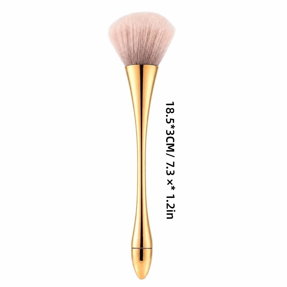 Gold Nail Dust Brush Large Size Manicure Brush Cleaning Brush Powder Remover Brush Home Manicure