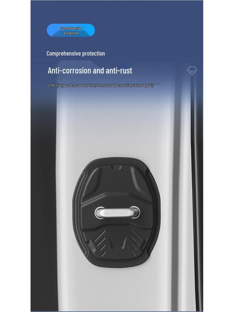 DS Car Door Lock Buckle Protection & Vibration Dampening Pad for Silent Door Closing