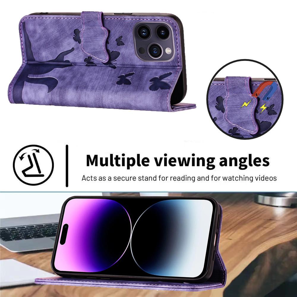 Роскошный кожаный 3D-тиснение линий, сплошной цвет, чехол-кошелек для телефона, подставка для книг для iPhone, Samsung, Xiaomi, Oppo, держатель для магнитных карт, милая сумка с откидной крышкой для девочек