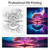 Frame Diy Painting By Numbers For Adults Tree Fantasy Scenery Picture With Numbers Starter Kits Acrylic Paint Diy Gift For Home Decors 40x50
