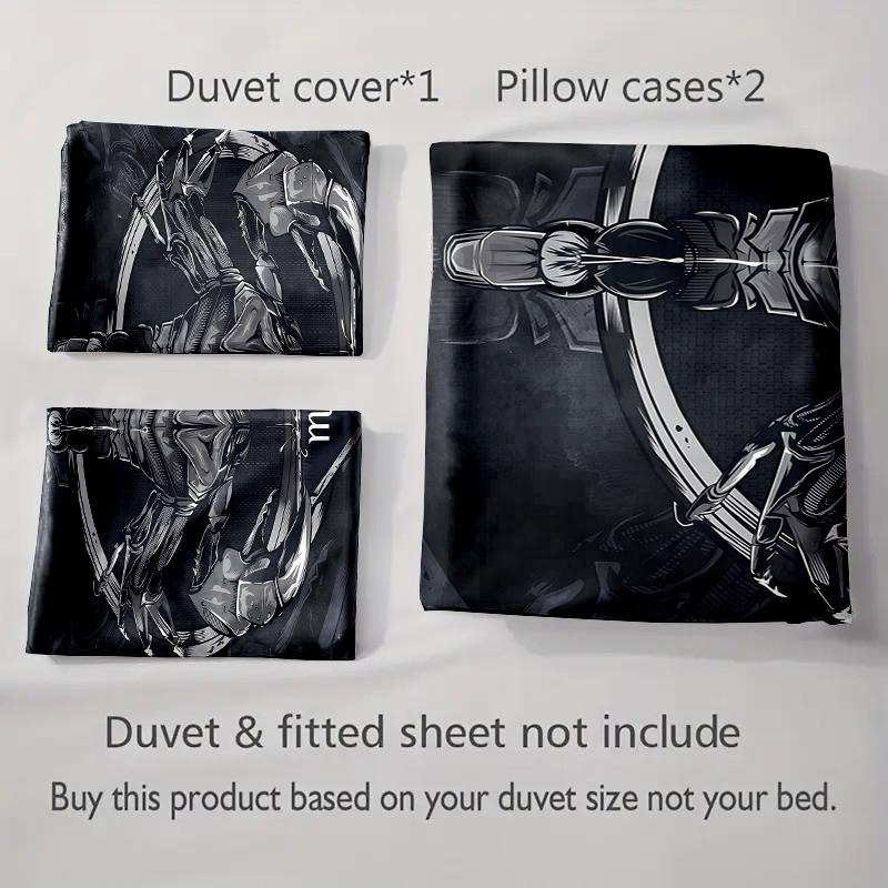 Metallic scorpion graphic. Bedding Duvet cover sets Duvet covers Pillowcases gifts (1 * Duvet Cover 2 * Pillowcases, without duvet insert)