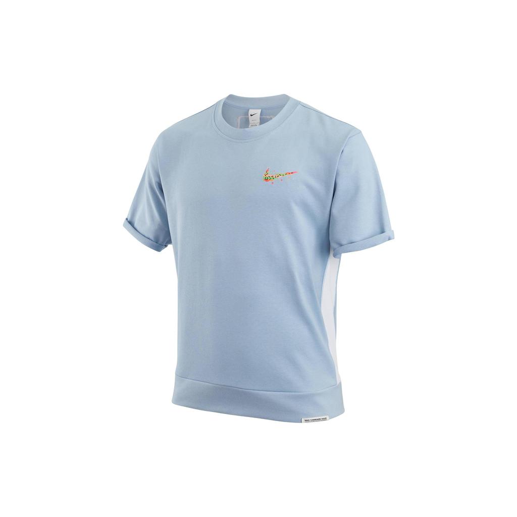 Nike Футболки Мужские Синие С Круглым Вырезом Средней Посадки Прямой Крой DV3201-425