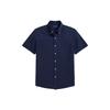 Polo SS23 Solid Color Single-Breasted Polo Shirt Men Shirts Dark-Blue MNPOWOV1N820308-410