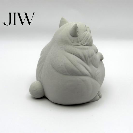 Handmade Craft Supplies for Adults Fat Cat Figurine, Cute Lazy Desk Car Decor with Solid Base, Desktop Decorations Office Mini Calming Statue Office,