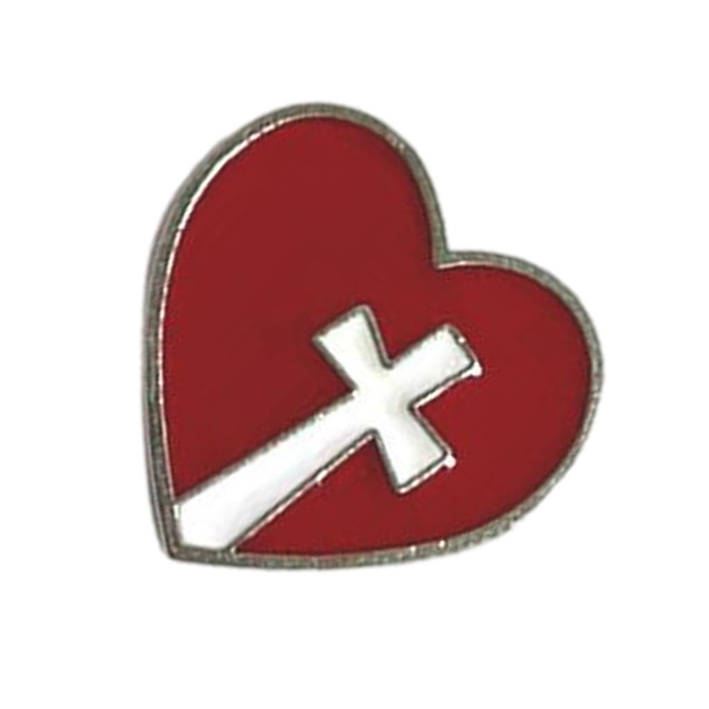 Trendy Heart Brooch Decorative Pin Fashion Badge Alloy Texture Clothing Jewelry for Youthful Style and Individuality