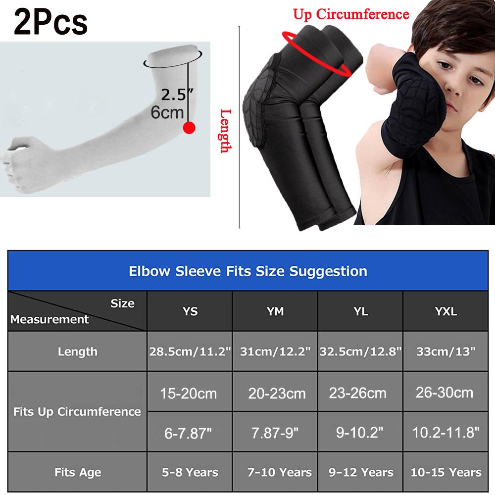 1 шт. детский/молодежный 5-15-летний спортивный сотовый компрессионный наколенник/налокотник защитное снаряжение для баскетбола, бейсбола, футбола