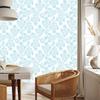 Wallpaper Flowers White and Celadon, White Background for Living Room and Bedroom 50x1000