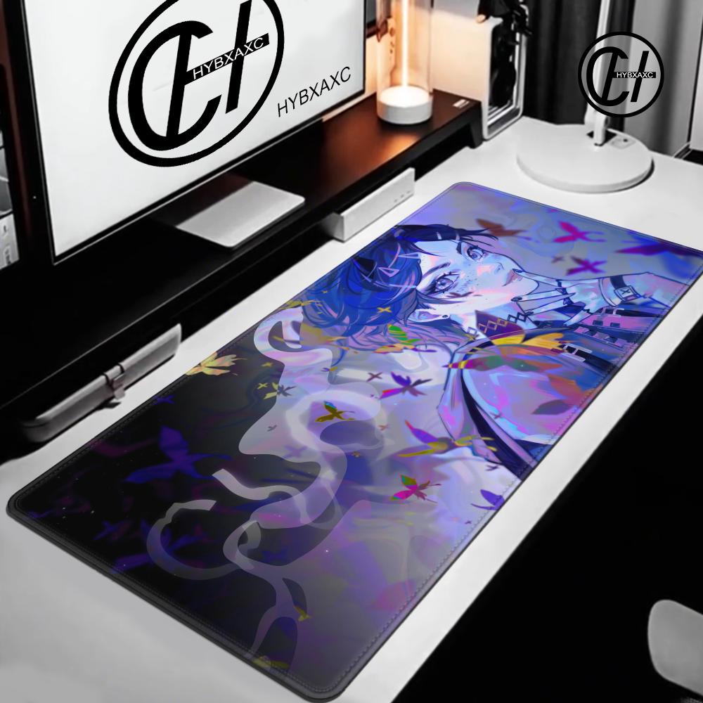 HYBXAXC Clove Valorant Game Mousepad Large Keyboard Desk Mat Gaming Mouse Pad LockEdge Non-slip Mat