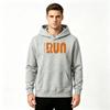 Men's Print Crewneck Long Sleeve Casual Pullover Hoodie Running Life Graphic Sweatshirt