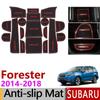 Противоскользящий коврик для ворот, резиновая подставка для чашек для Subaru Forester 2014 2015 2016 2017 2018 SJ MK3, аксессуары, наклейки, стайлинг автомобиля