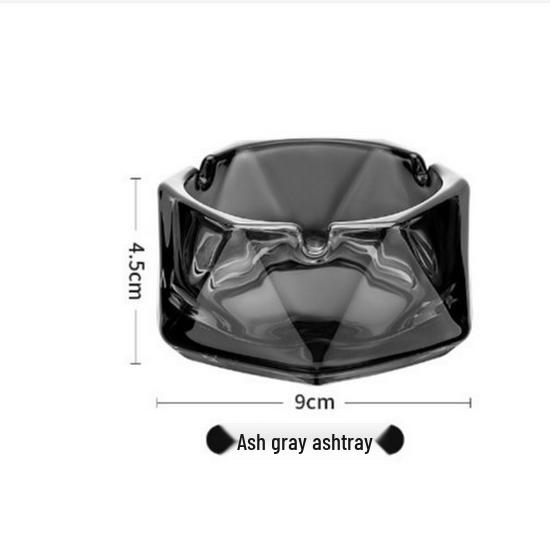 Luxury Crystal Glass Ashtray for Home, Office, Hotel