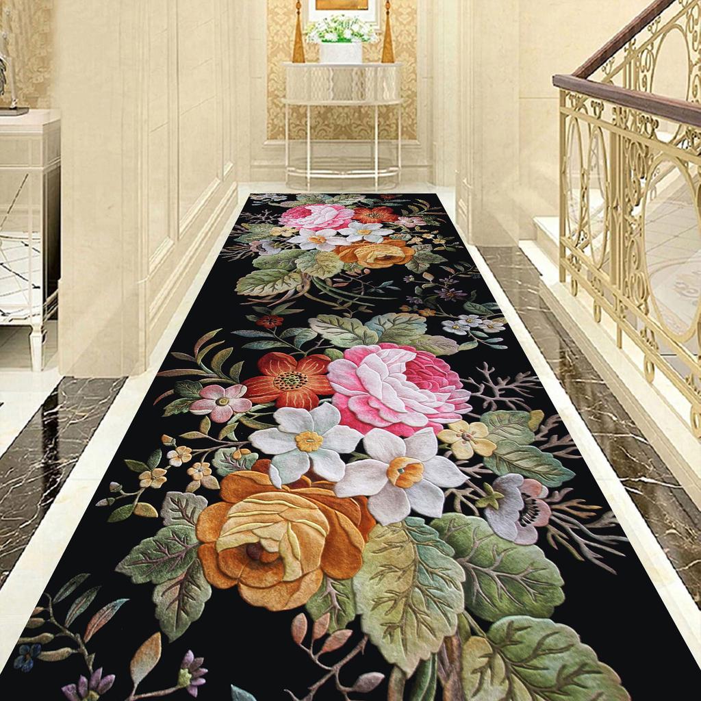 Лестничный ковер в скандинавском стиле, геометрические ковры для коридора, напольный коврик для прихожей отеля, противоскользящий коврик