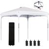 Garden Gazebo 2.5 X 2.5 M Folding Pop Up Canopy Adjustable Height On 4 Levels Oxford Fabric Anti UV50+ Steel Frame