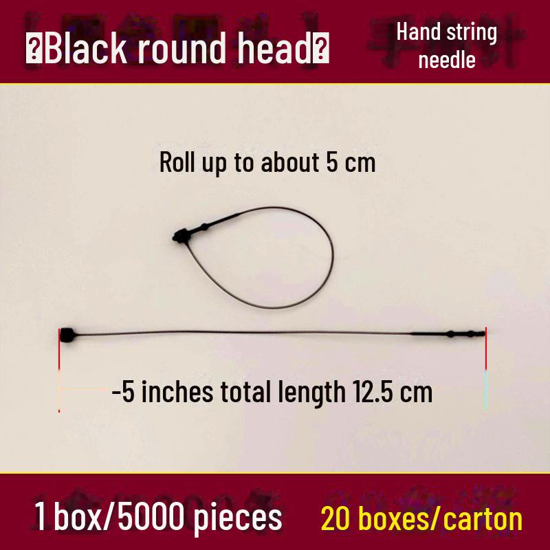 Прозрачный пластиковый шнурок с пряжкой для бирок на одежду