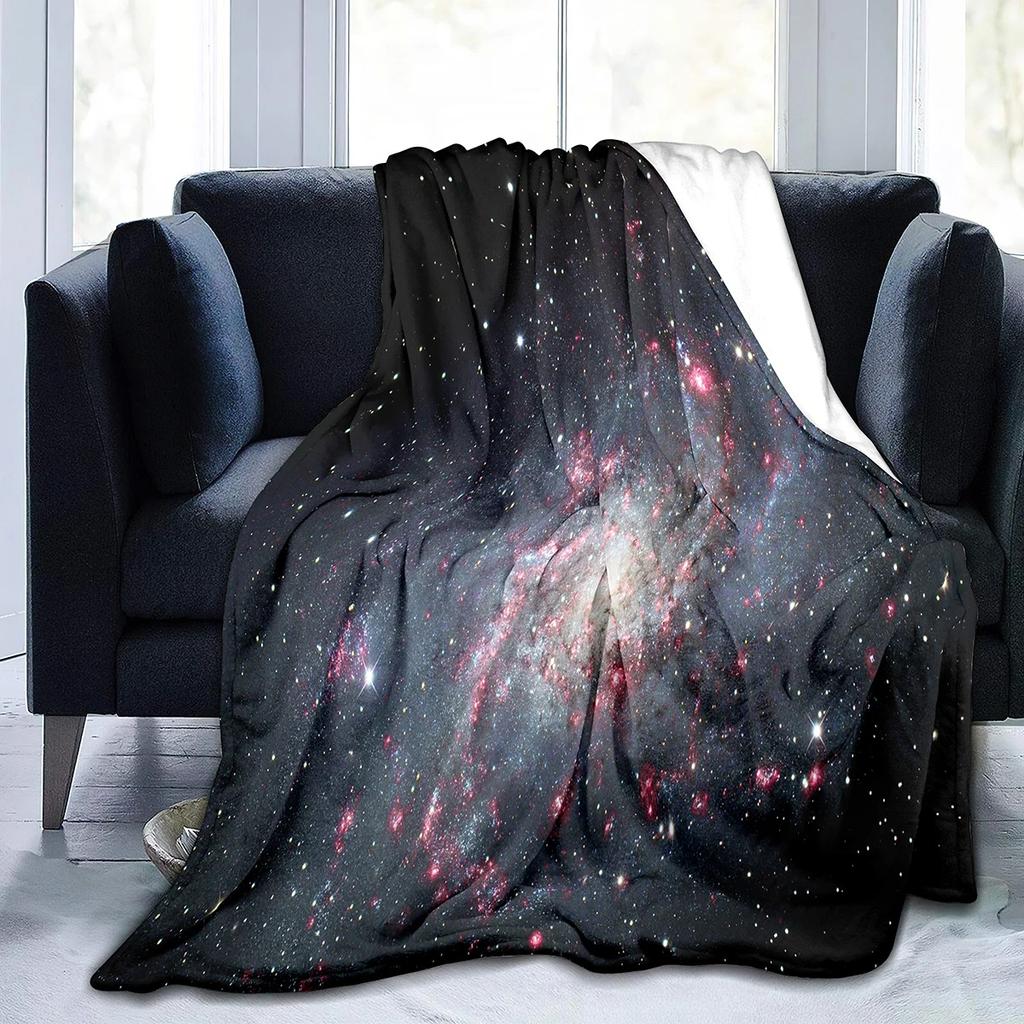 universe and the starry sky Printed Blanket for Bed Travel Camping Living Room Office Conditioning Blanket for All Seasons Gifts