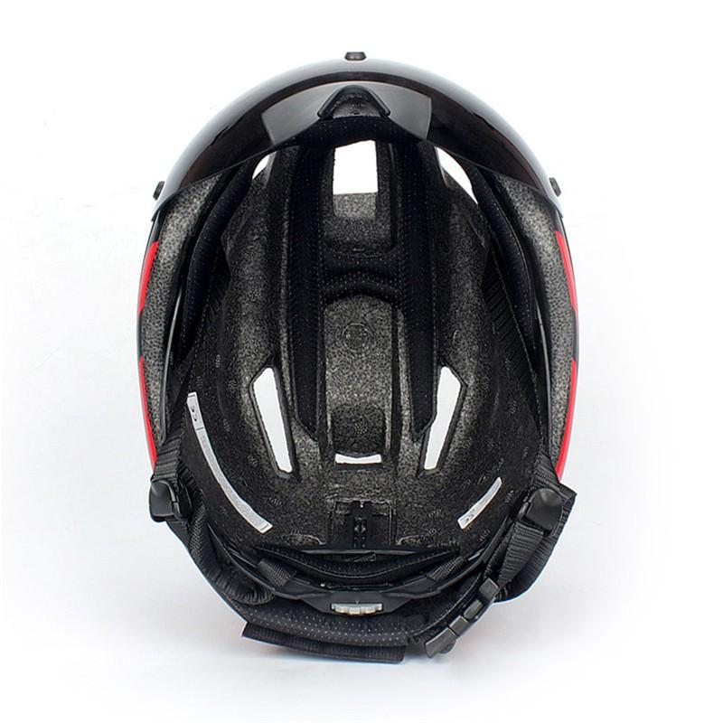 YUMAJ Aero Lightweight Cycling Helmet Road Bike Riding Half Shell Design CE CPSC Certified Black Red M/L