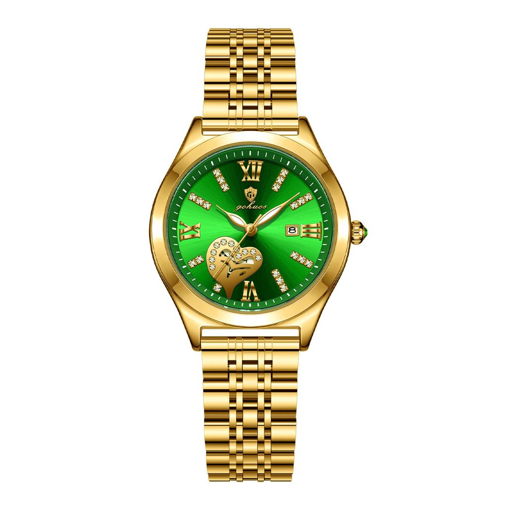 Gohuos 7816 New Trendy Fashion Luxury Women's Wristwatch Waterproof Original Quartz Style Wrist Watches for Ladies Women Girls