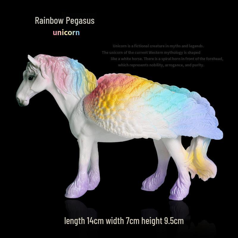 European Pegasus & Unicorn Figurine - Mythical Magic Creature Model