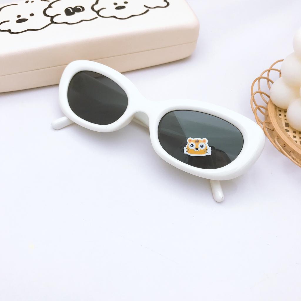 Stylish And Simple Oval Small Frame Children'S Sunglasses Silicone Polarized Baby Sunglasses Sun Protection Boys And Girls Glasses