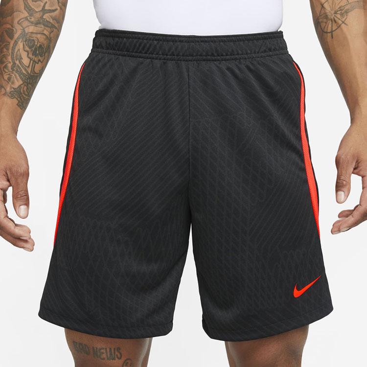 Nike Шорты мужские повседневные Dri-FIT Strike с цветными блоками, логотипом, эластичным поясом и прямыми штанинами, черные DV9276-014