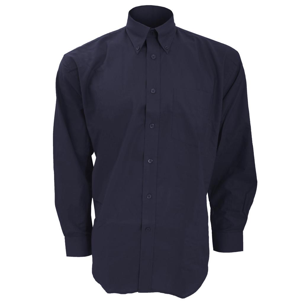 Kustom Kit Mens Workwear Oxford Long Sleeve Shirt