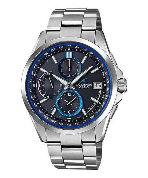 Casio Мужские аналоговые кварцевые часы OCW-T2600-1A с водозащитой 100 м