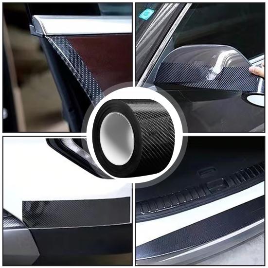 Универсальная автомобильная 5D наклейка из углеродного волокна, центральная контрольная дверная пленка, приветственная педаль, антиступенчатая защита, модификация, пленка для кузова