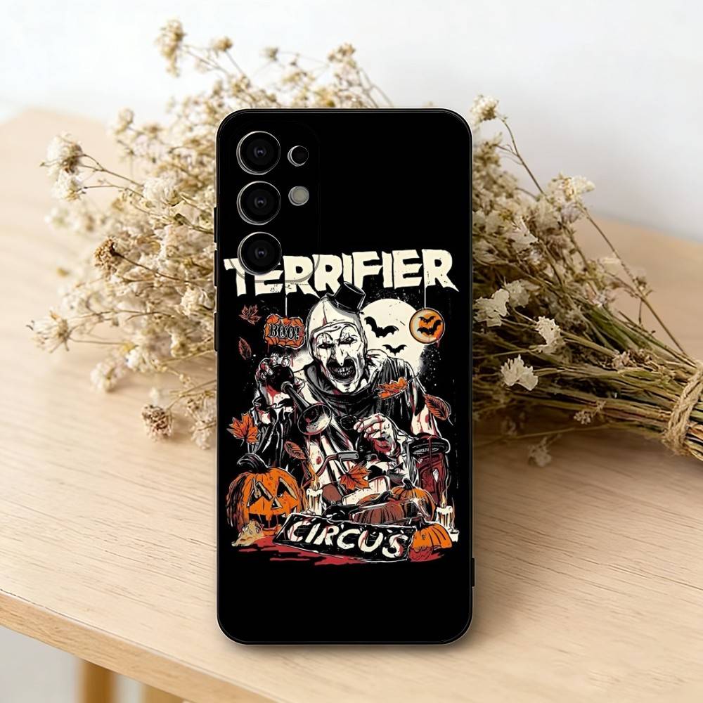 Чехол для телефона Арт Убийца (Клоун) из фильма Ужасы Террифайер Для Samsung S25,S24,S21,S22,S23,S30,Ultra,S20,Plus,Fe, Мягкий Силиконовый Черный Чехол