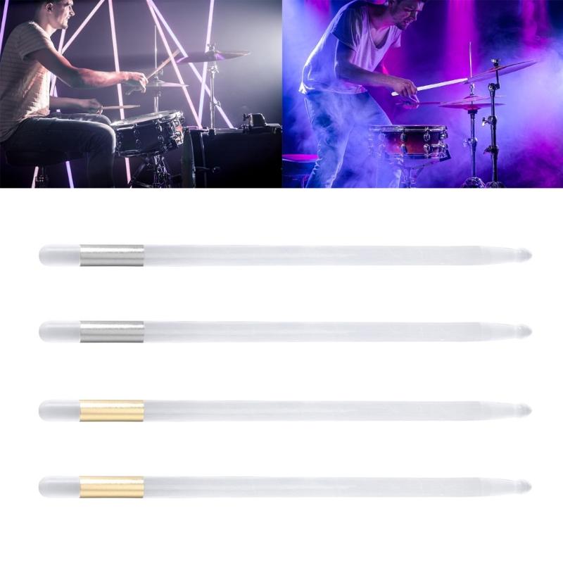 Light Up Drum Sticks 13 Color Changing Led Drumsticks Replacement Acrylic Luminous Drumsticks Drum Accessories