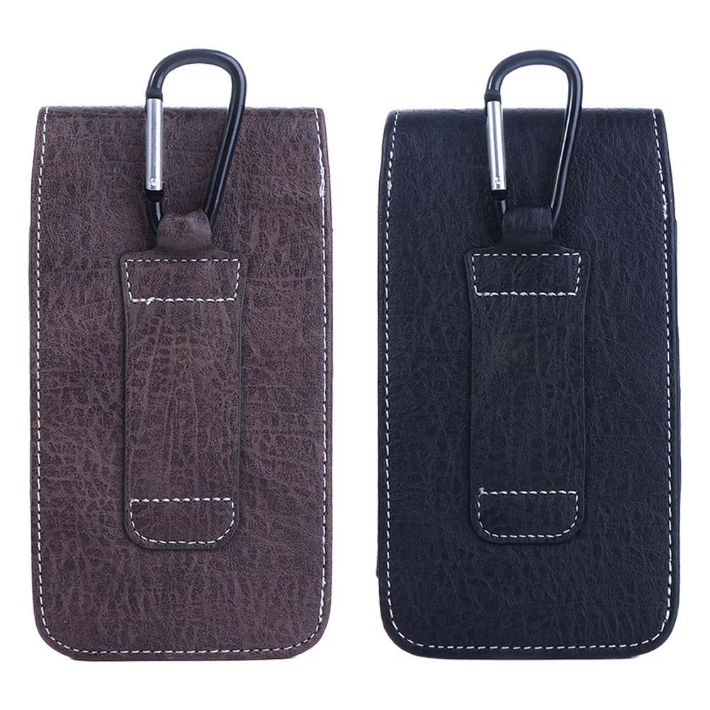 Inch Cards Holder Multifunctiona Wallet Pouch Flip Pockets Bum Bag Leather Phone Case Waist Bag